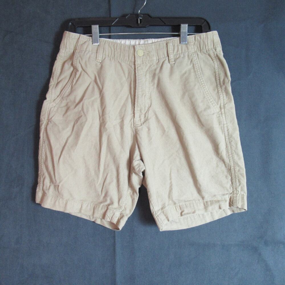 Levi’s XX Chino EZ Shorts Mens Small Beige Corduroy Elastic Waist Casual Hiking